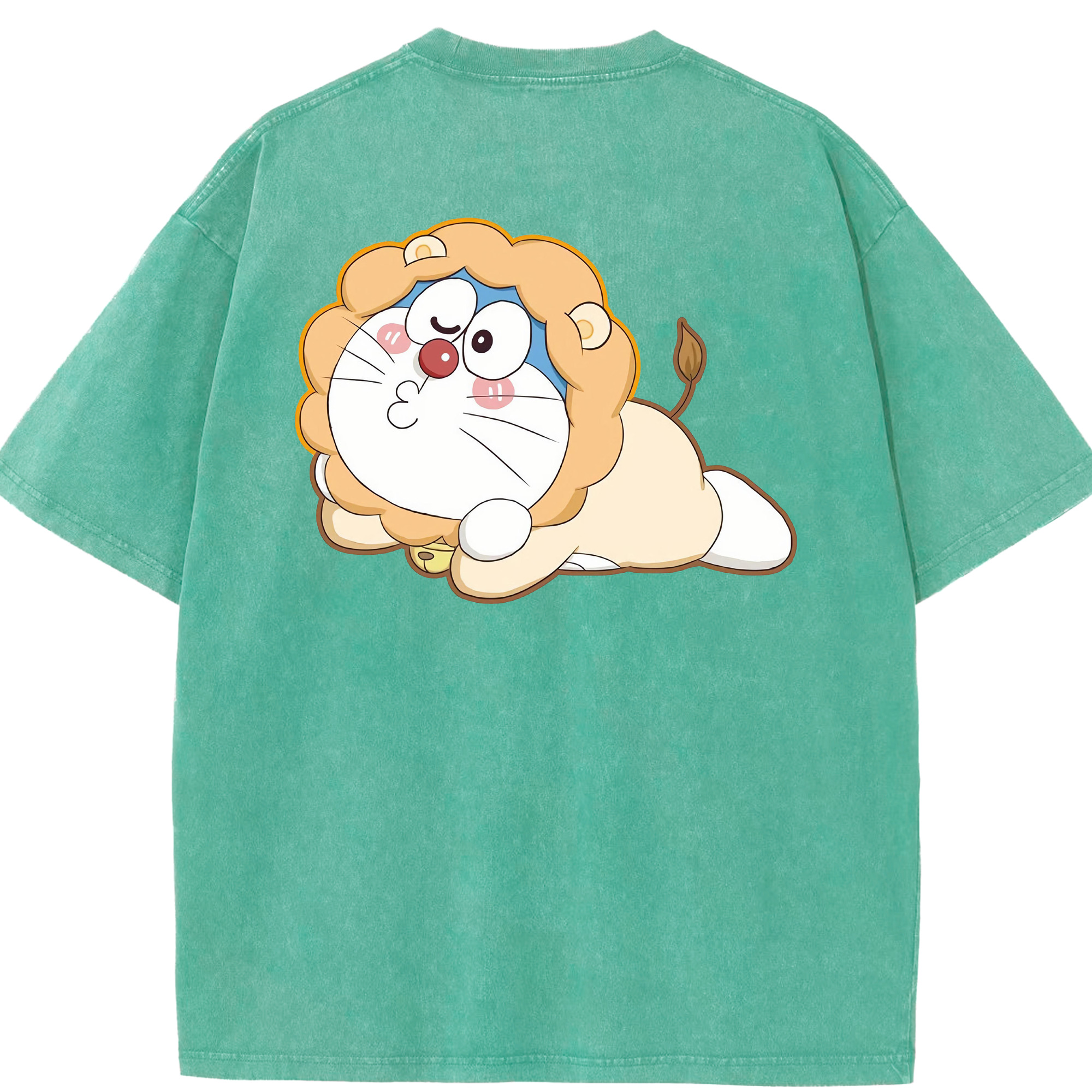 （画像用） ドラえもん Doraemon 綿100% ヴィンテージ風 半袖Tシャツ（背面プリント）